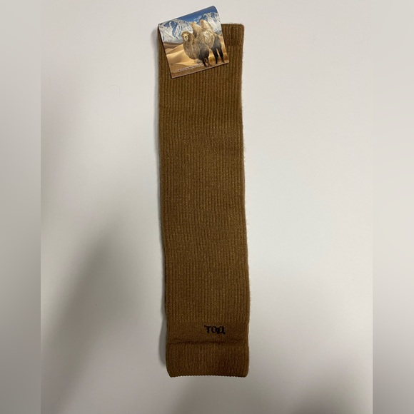 Camel wool blend thermal knee warmer dark camel Mongolia - Picture 1 of 7